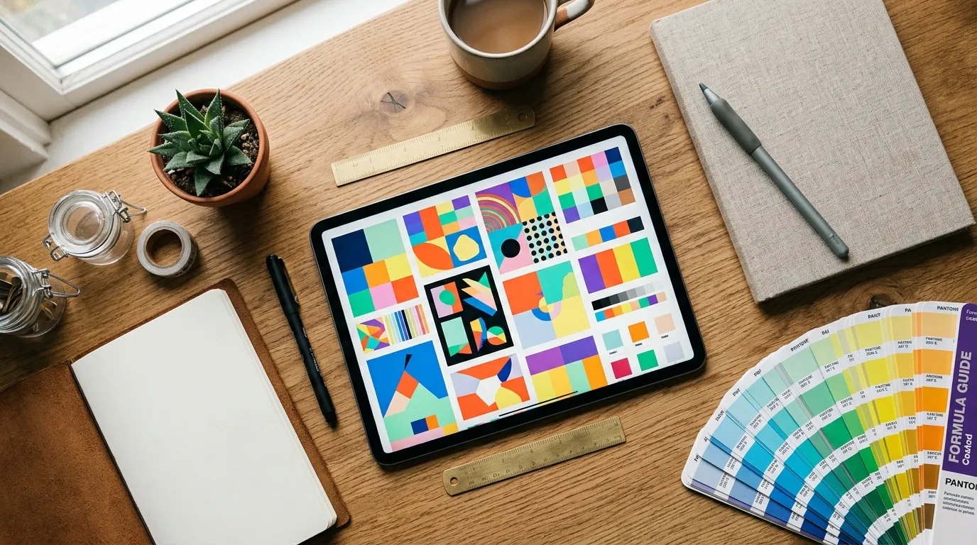 Imagem editorial ilustrativa sobre Canva para Negócios: Como Parar de Fazer Posts Feios e Aleatórios